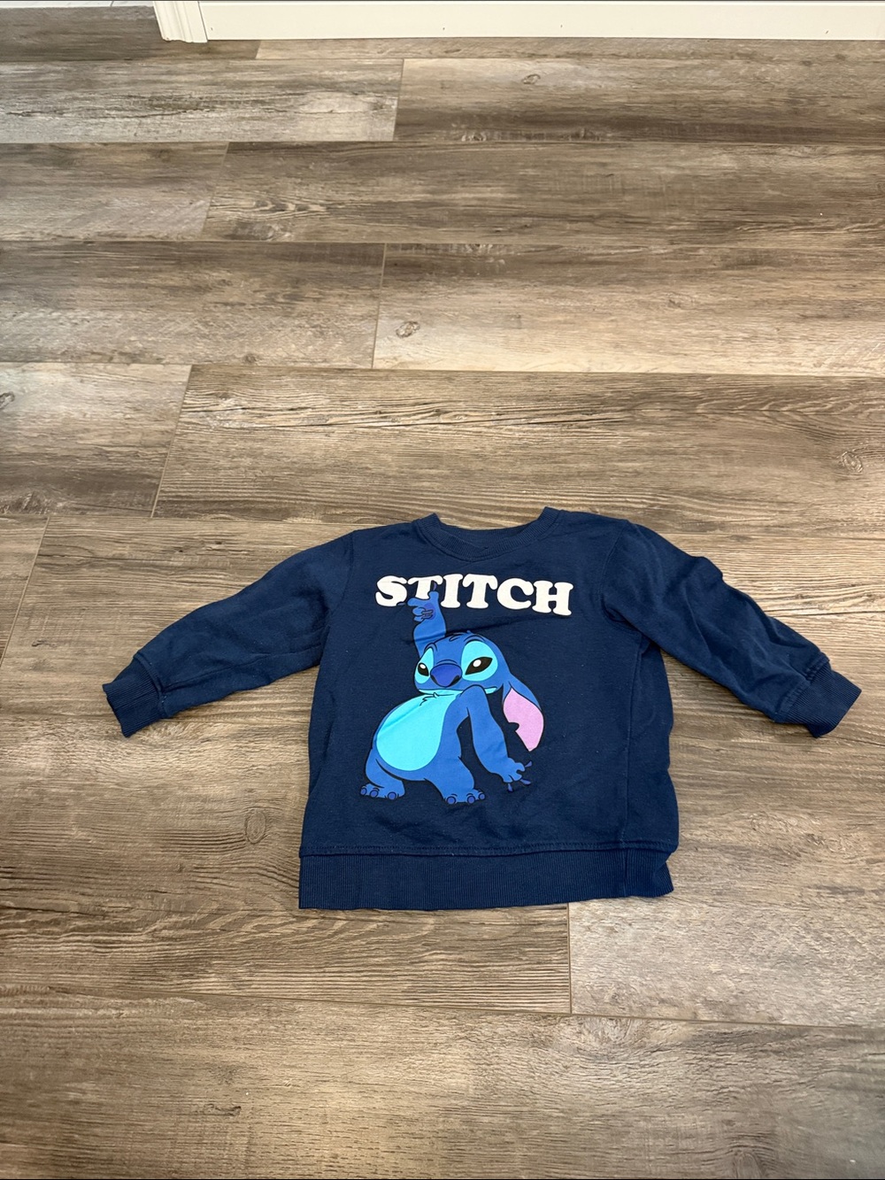 Disney Stitch Navy Blue Stitch Pullover Sweatshirt
